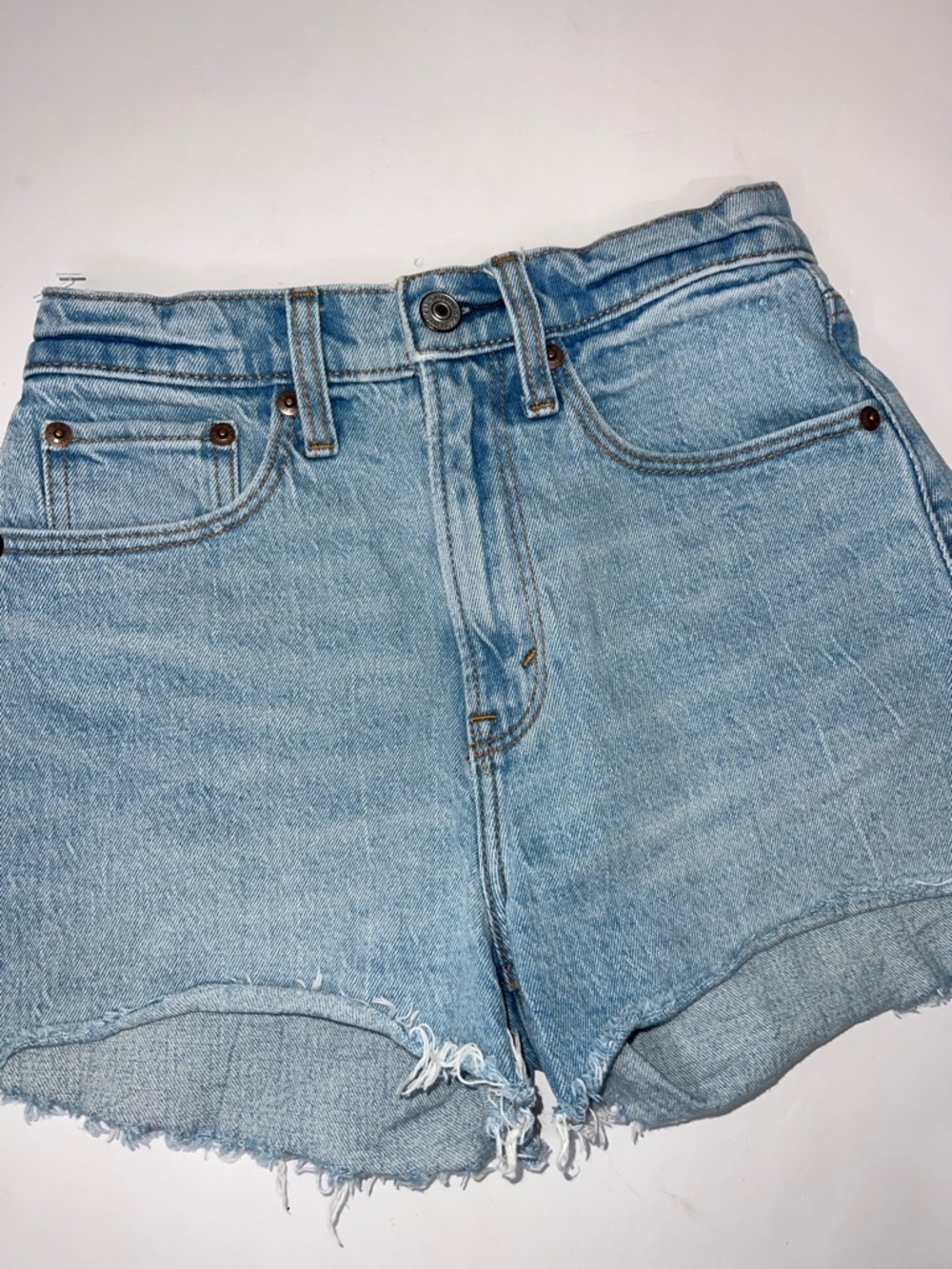 Abercrombie & Fitch Light Blue Denim Cutoff Shorts size 00